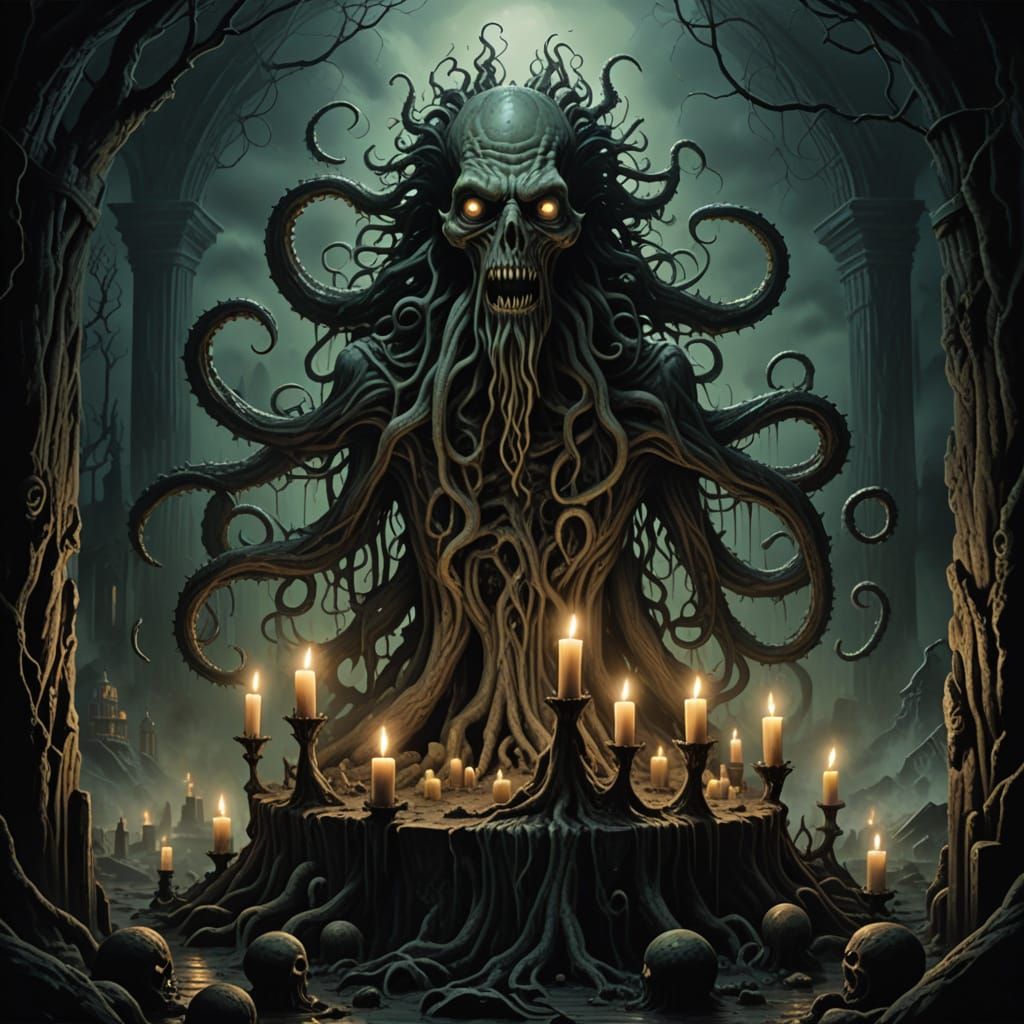 Eldritch Cult Leader Mr. Bean Unleashes Cosmic Horror