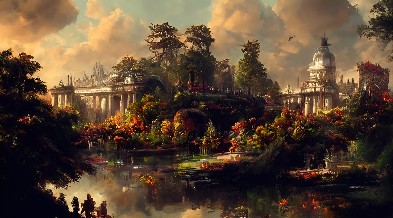 Botanical Gardens: Hyperdetailed Landscape Painting