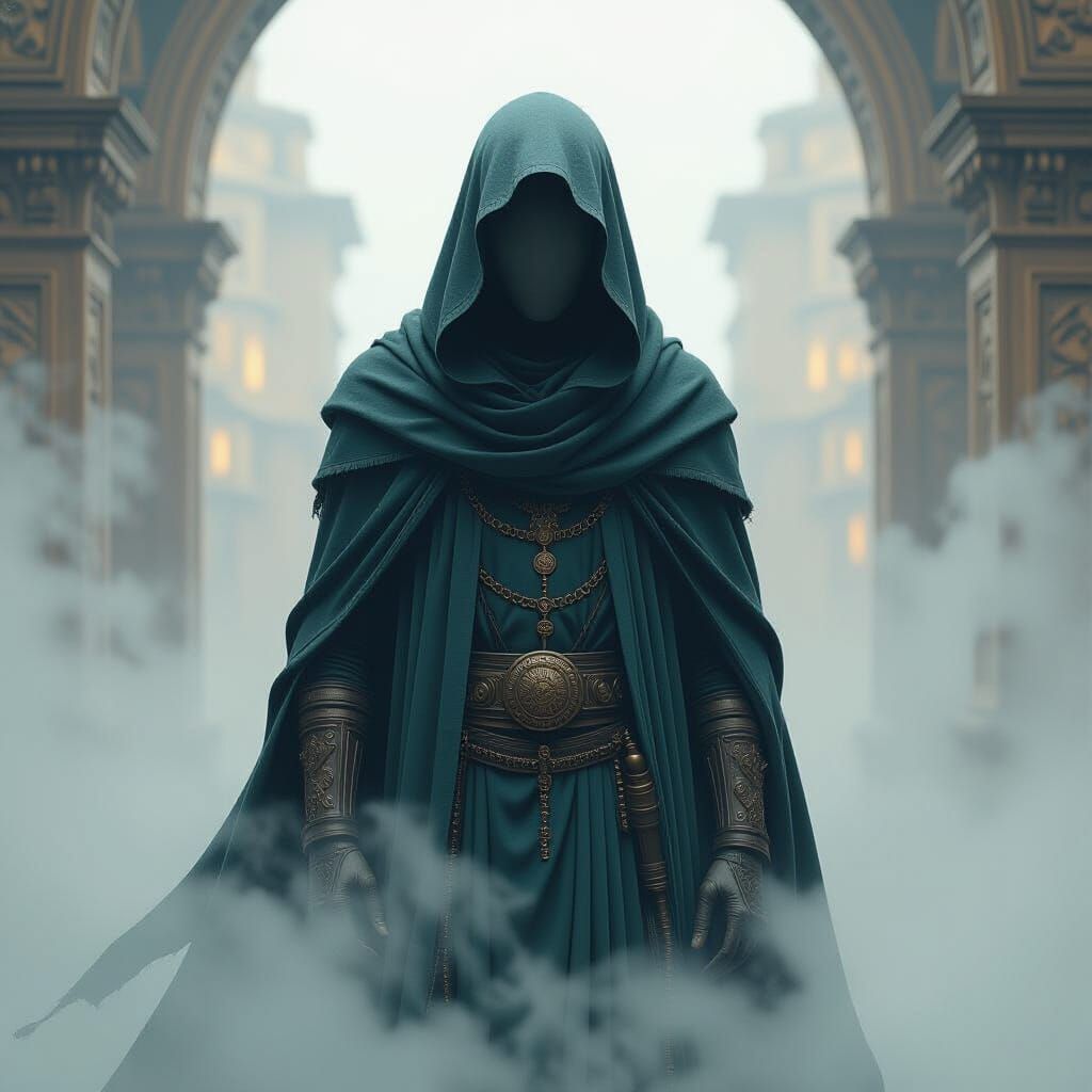 Dreamlike Figure in Surreal Biomechanical Style