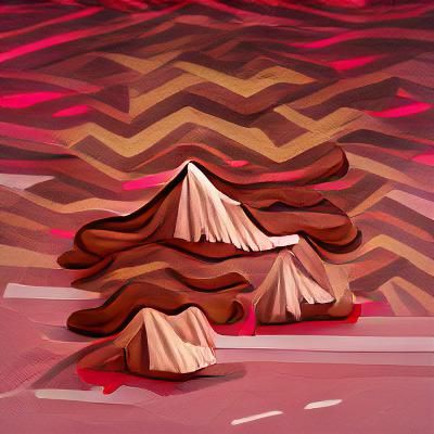 Dramatic Mountain Landscape with Twin Peaks