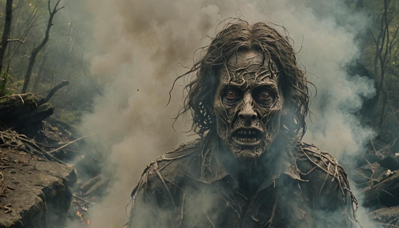 Mysterious Smoke Witch Emerges from Coastal Cave