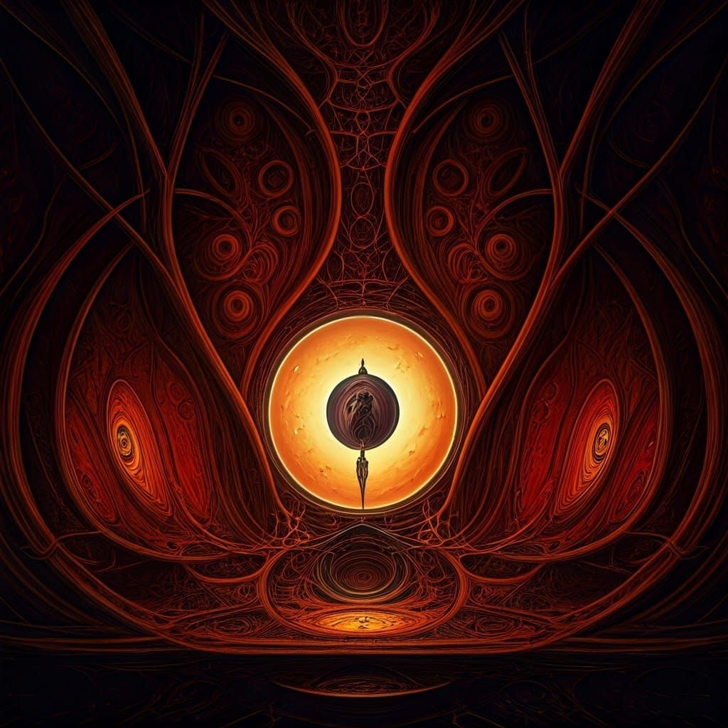 Surreal Nine Circles of Hell: A Dreamlike Vision