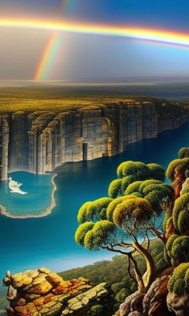 Giant Koala Over Queensland: Social Realism Art Nouveau