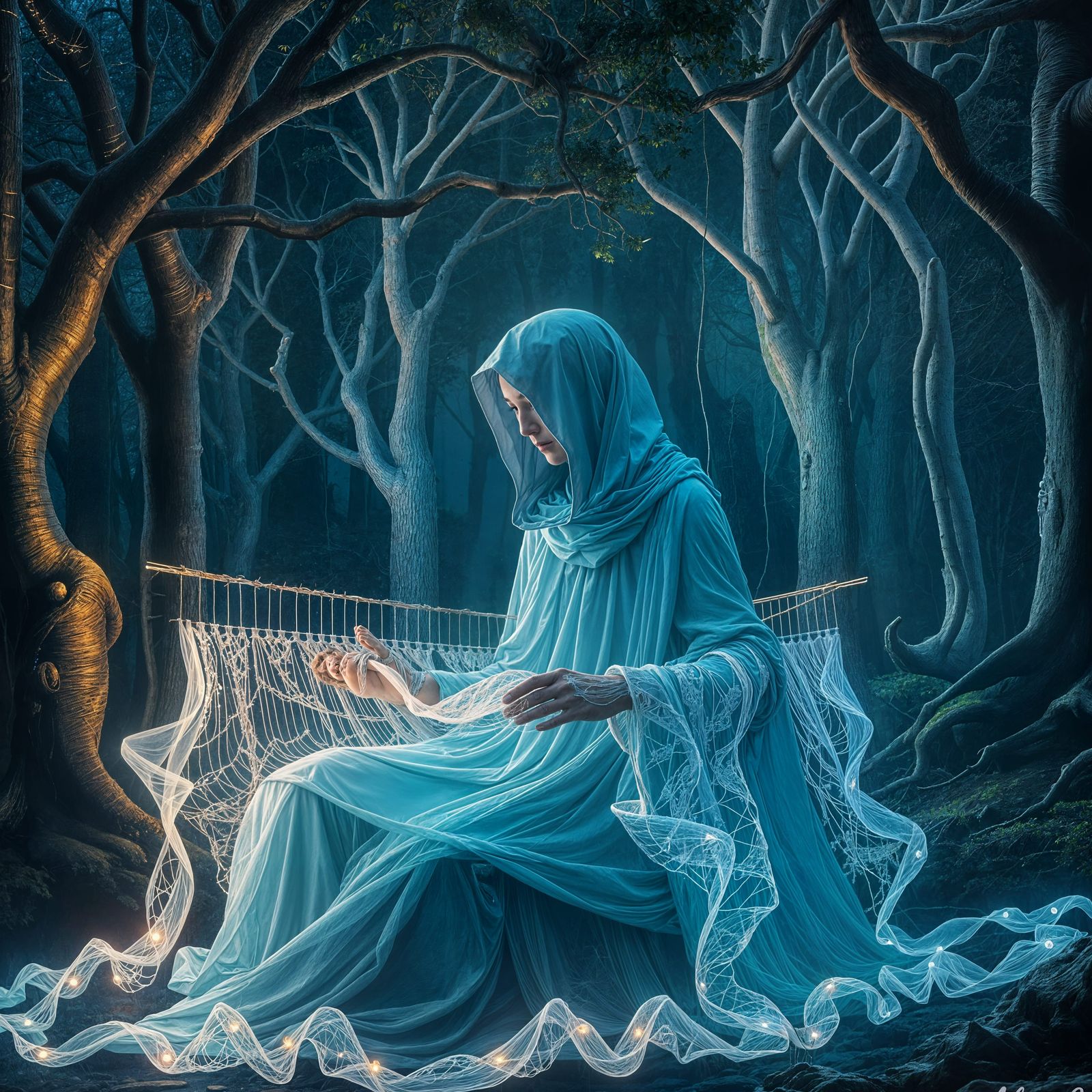 Ethereal Whisper Weaver in Twilight Forest