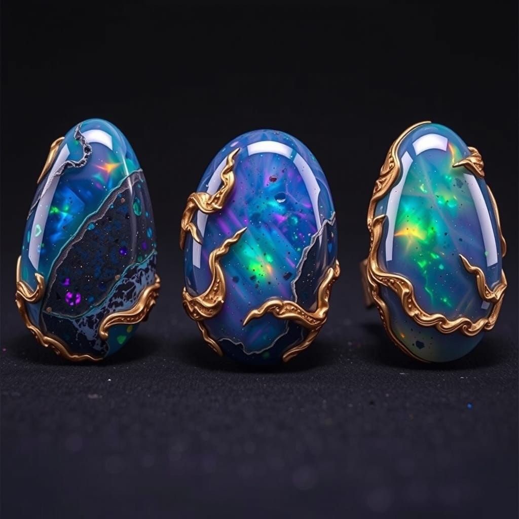 Glowing Silmarils in Vibrant Colors