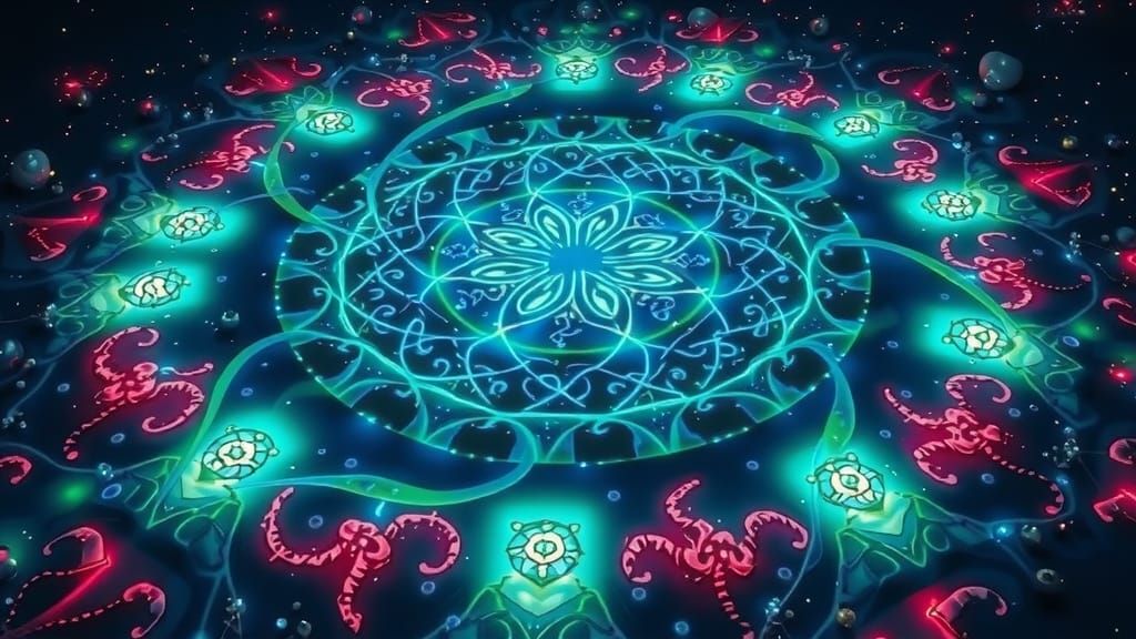 A Crop Circle  made on an Alien World