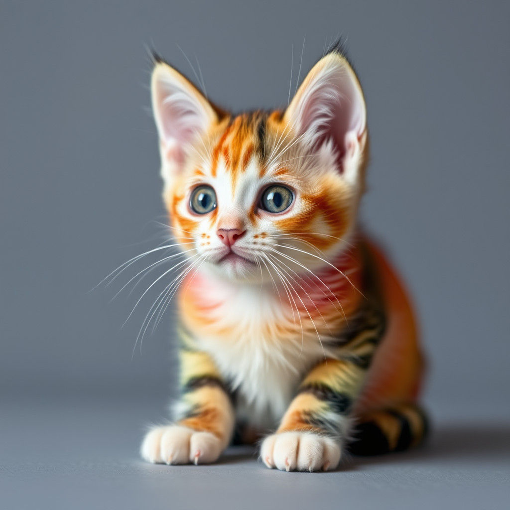 Rainbow Kitten: A Colorful Feline Fantasy