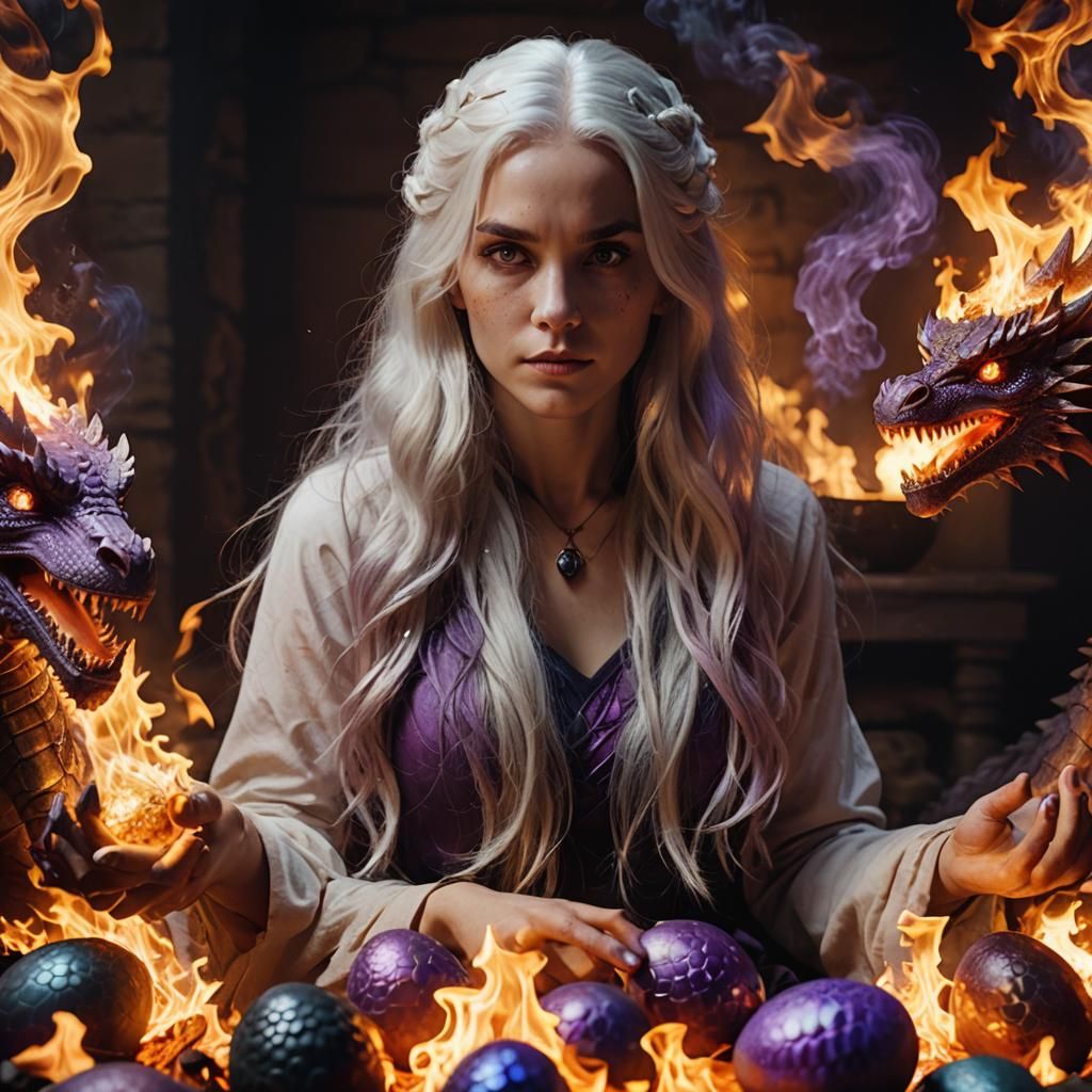 Dragon Queen in Inferno: Cinematic Film Still