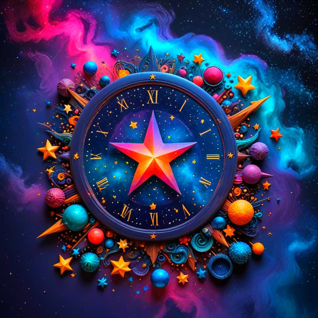 Cosmic Dreamscape in Vibrant Colors