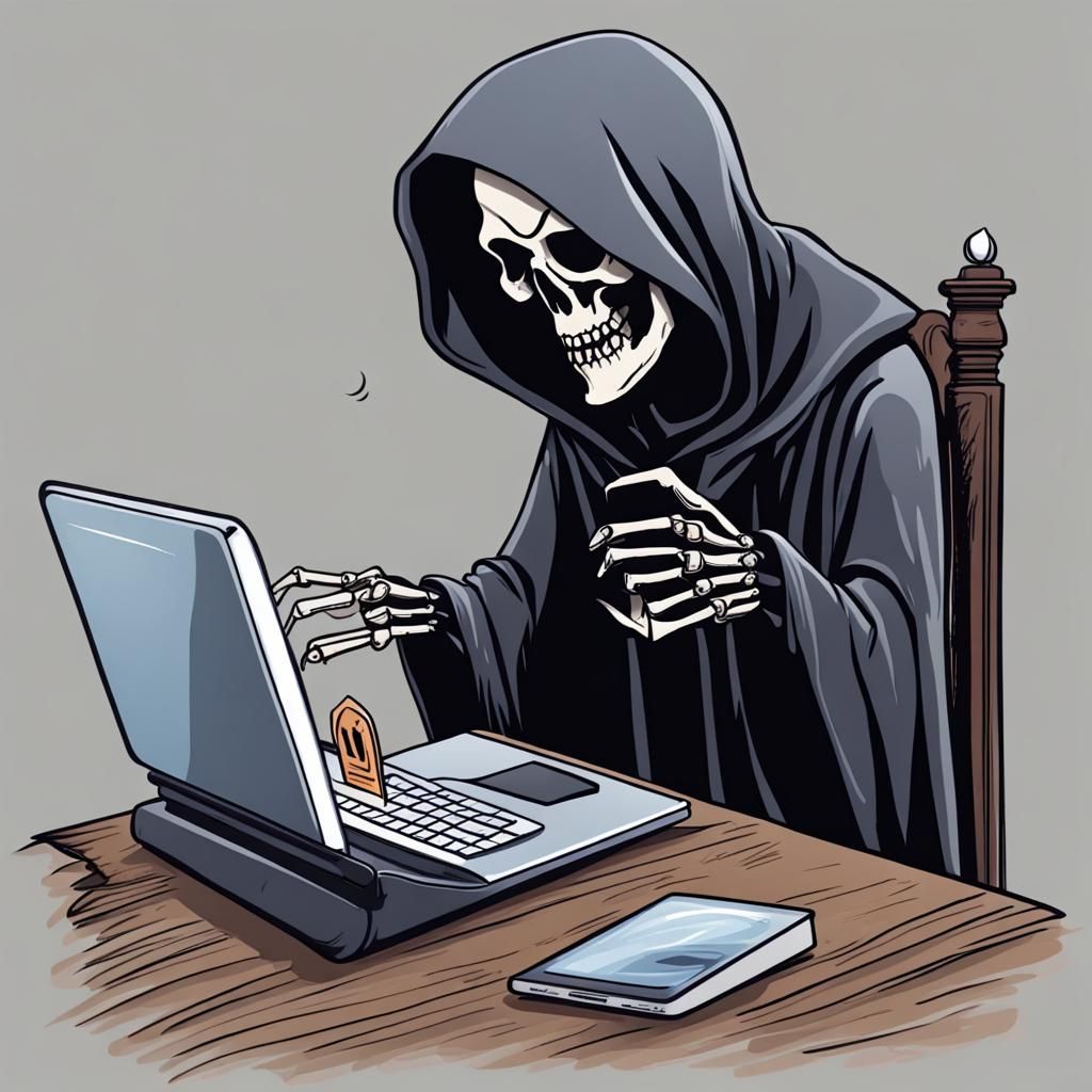 The Grim Reaper Delivers an Email