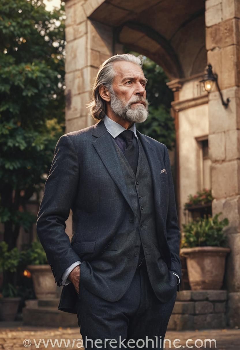 Photorealistic Portrait of an Executive Old Man