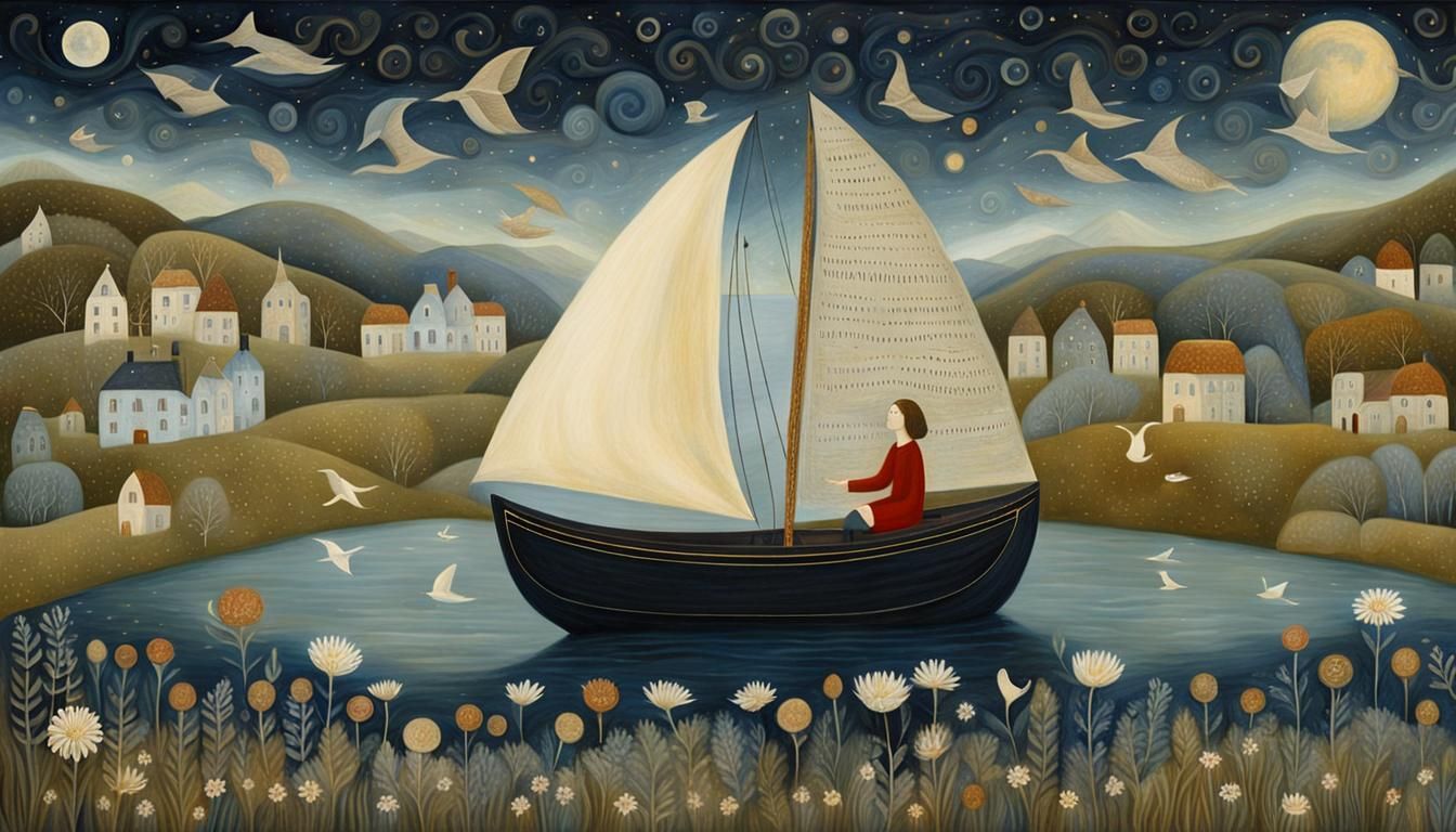 Celestial Beings in Ancient Ruins: A Mystical Fantasy