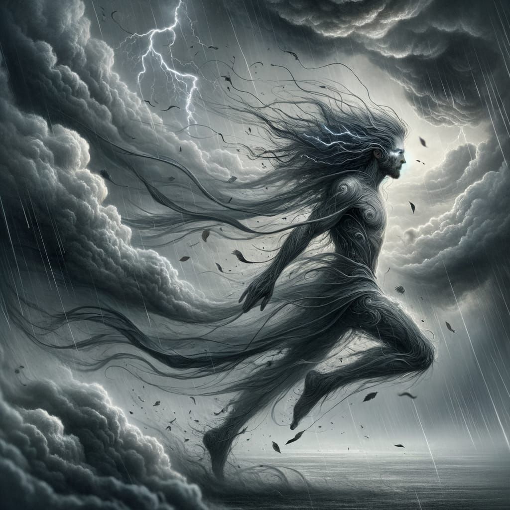 Ethereal Storm Spirit Embodiment of a Tempest