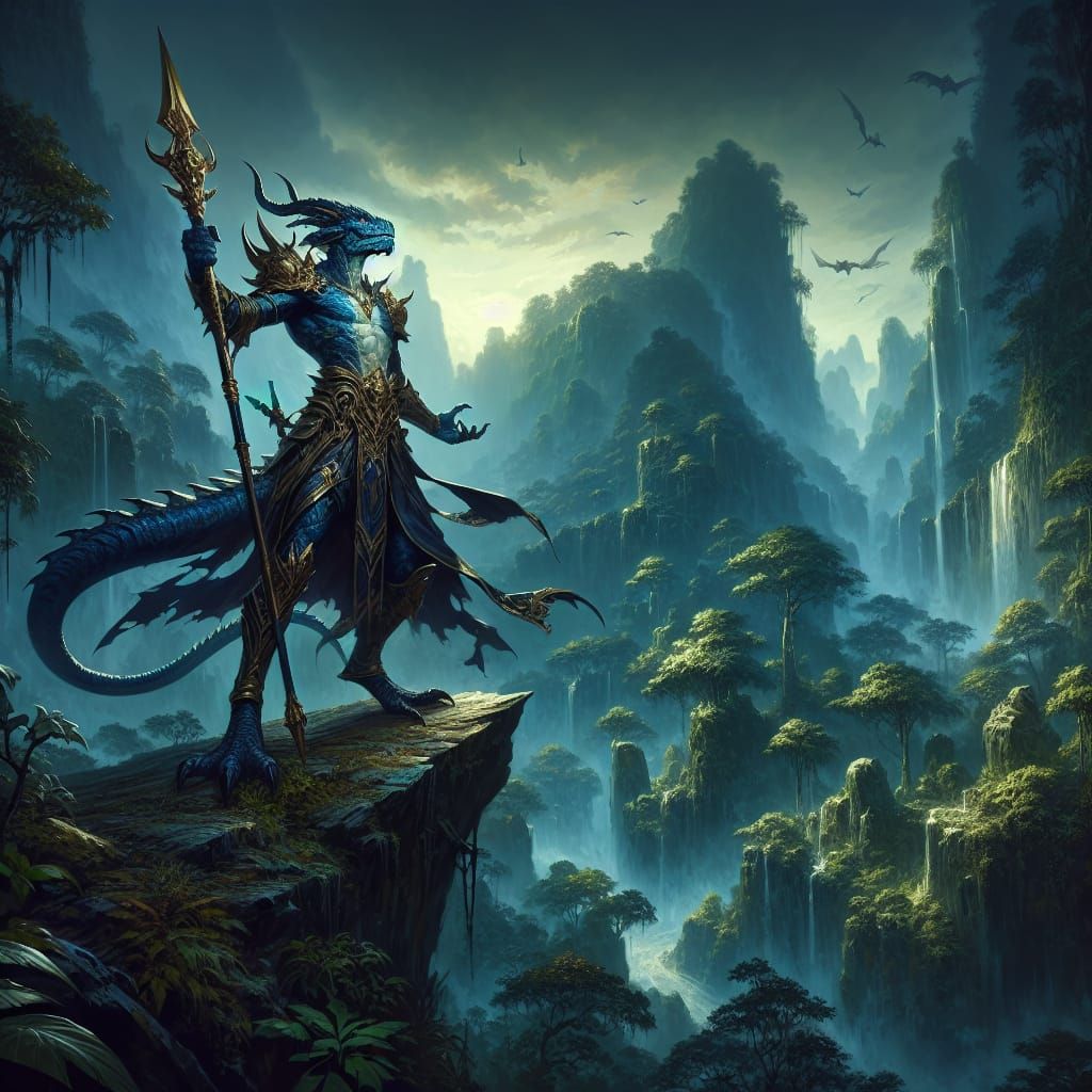 Dark Fantasy Warlock Conquers the Jungle