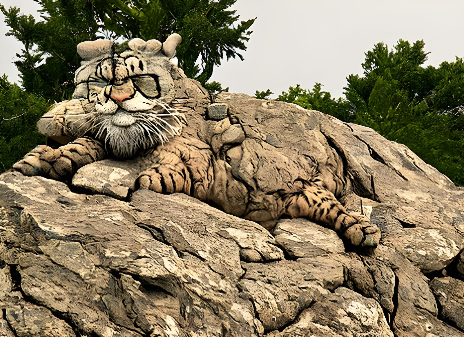 Hyperrealistic Lion King Contemplates His Domain