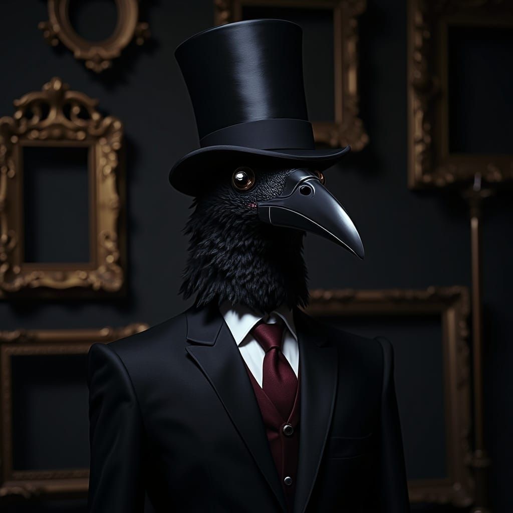 Mannequin in Black Suit and Top Hat