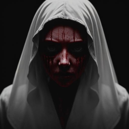 a ghost horror dark  bloody pic