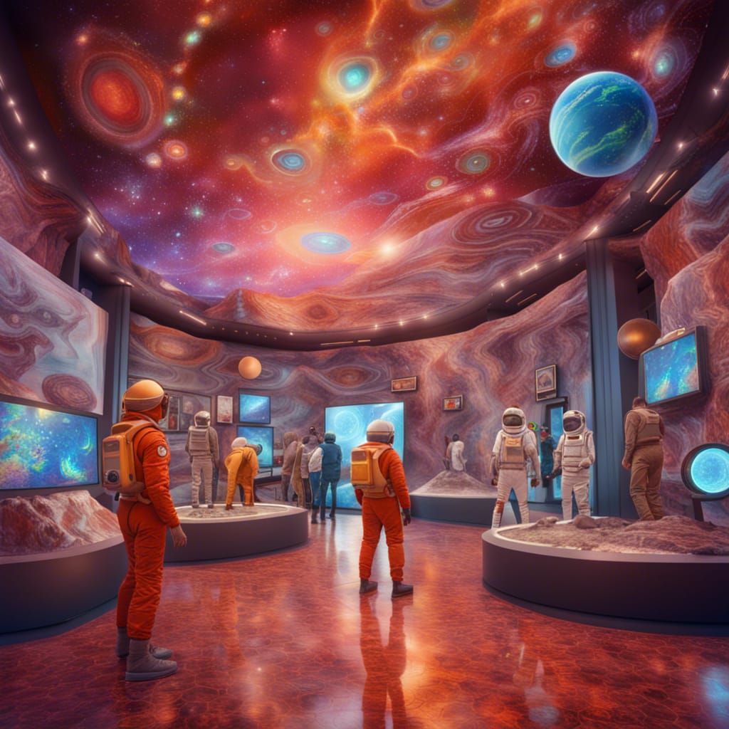 Museum on Mars with Wacky Artifacts