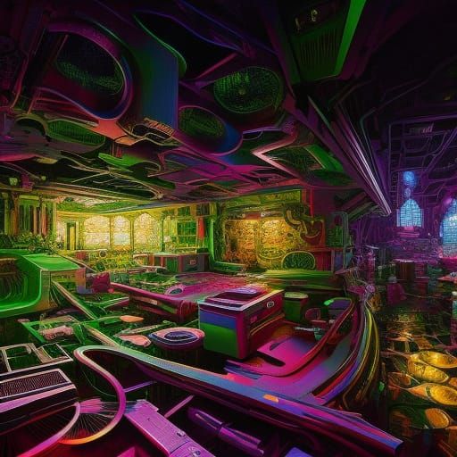 Corrupted Society: A Digital Art Nightmare