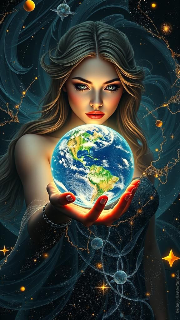 Galaxy Guardian: A Surreal Superhero Portrait in Space