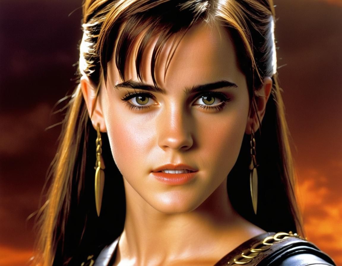 Emma Watson as Gabrielle: Hyperrealistic Portrait