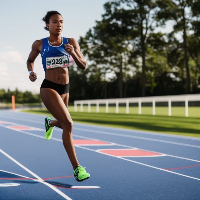 Athlete Wins Race with Natural Lighting