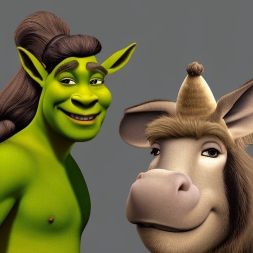 Shrek and Donkey