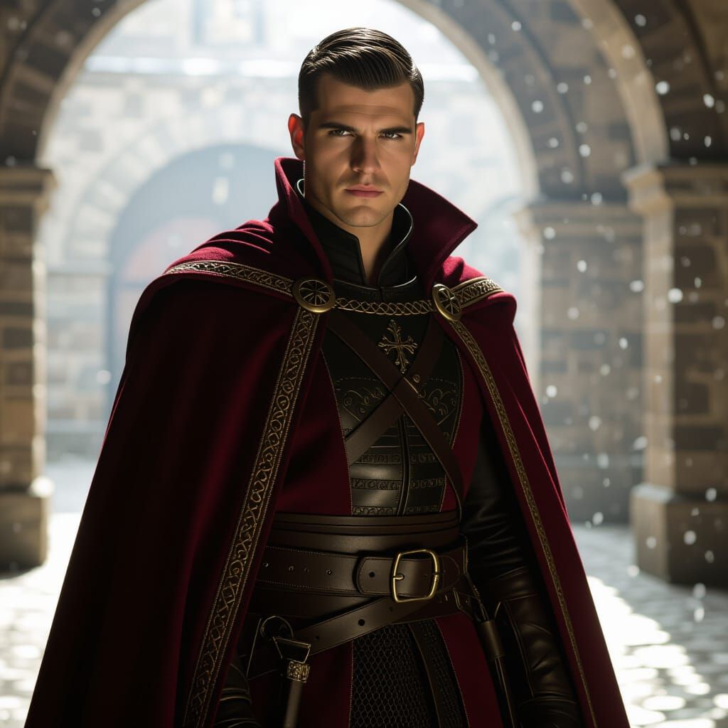 Viktor Krum in Durmstrang Robes: A Cinematic Portrait