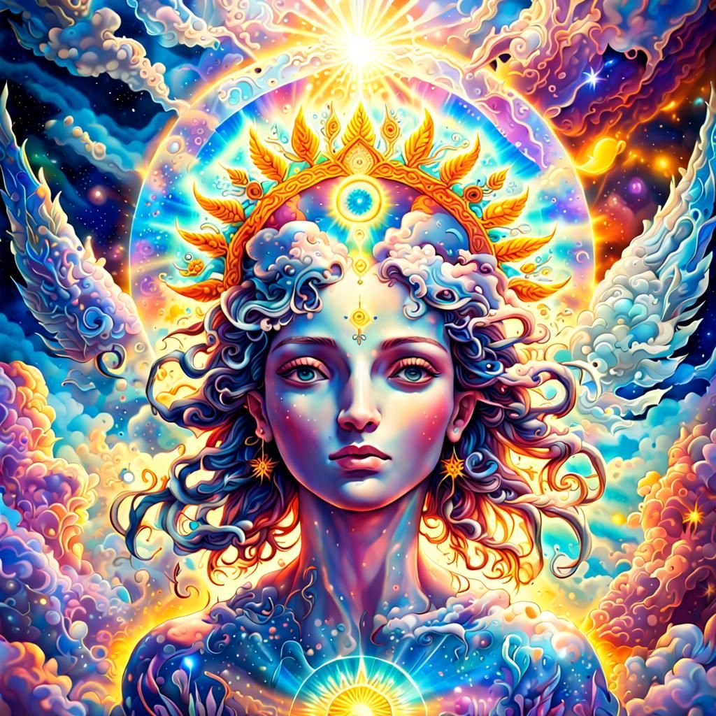 Cosmic Karma: A Divine Holographic Illustration