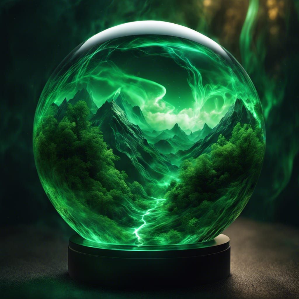 Cosmic Landscape in Glass Sphere with Energy