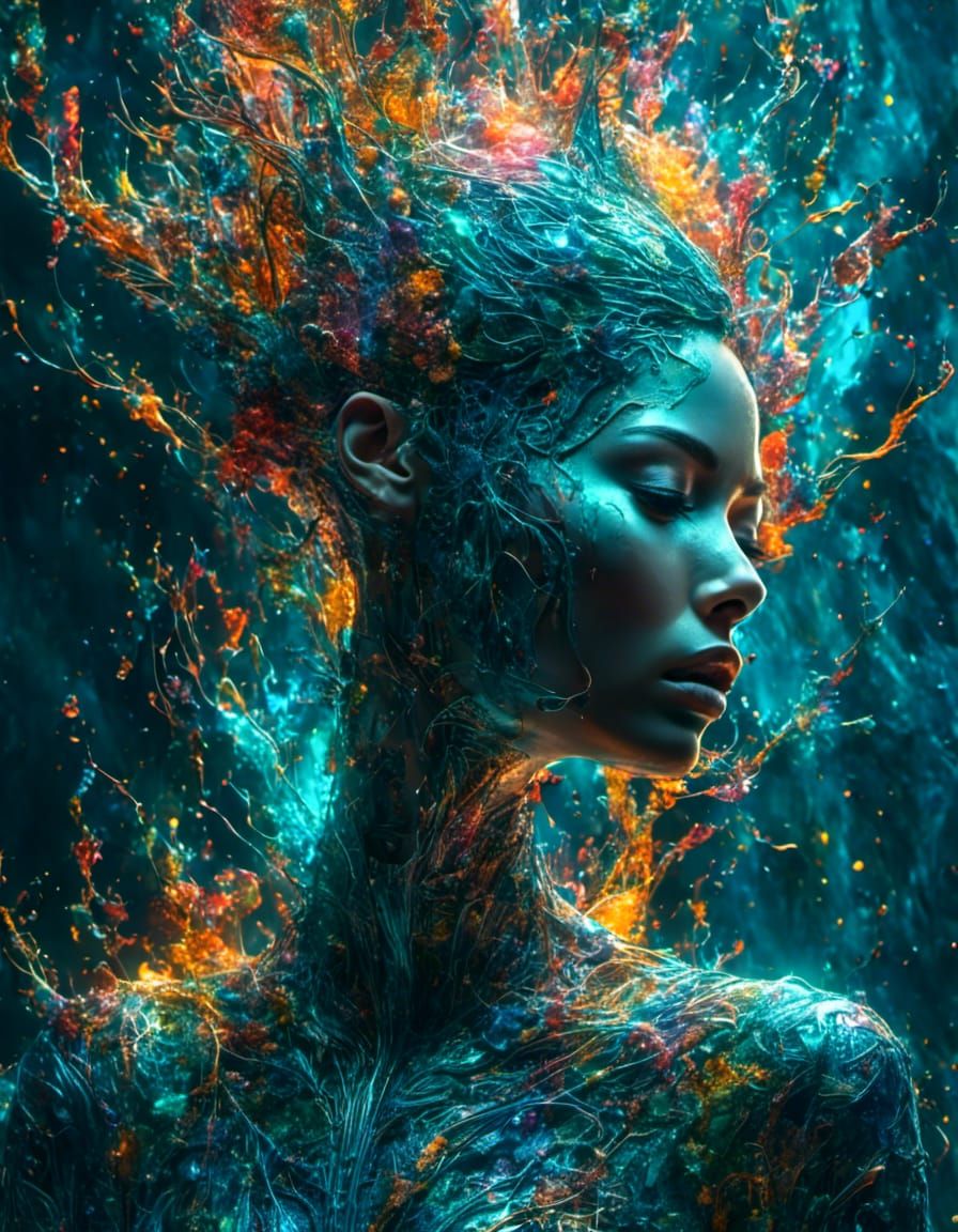 Female Figure Central Nervous System Portrait