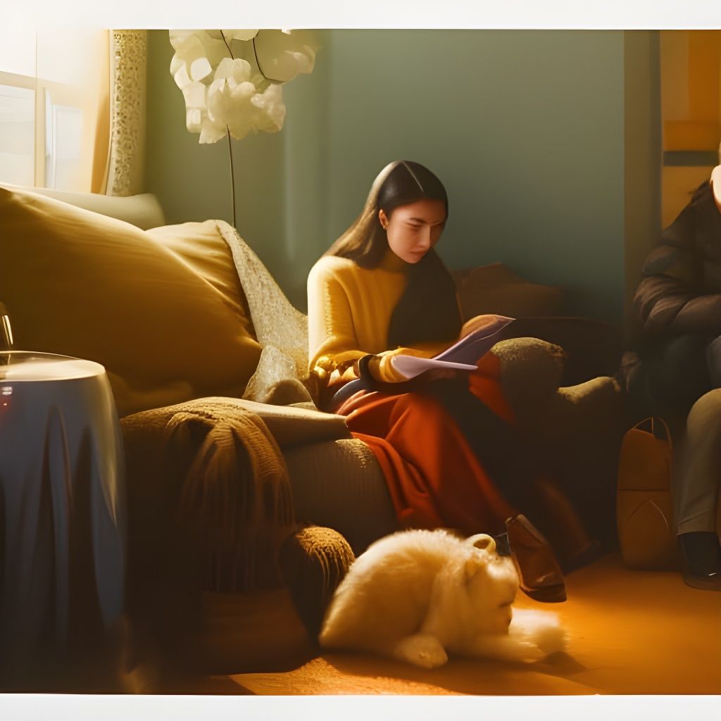 Cozy Winter Day by the Fire