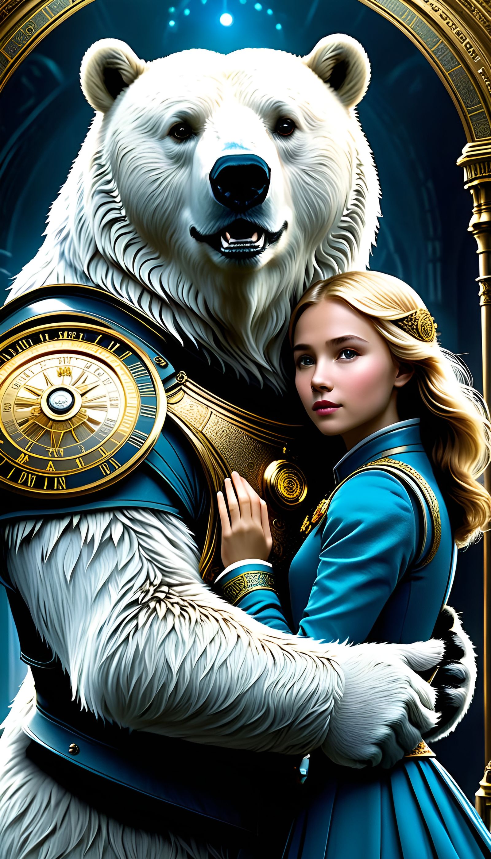 Iorek Byrnison and Lyra Belacqua