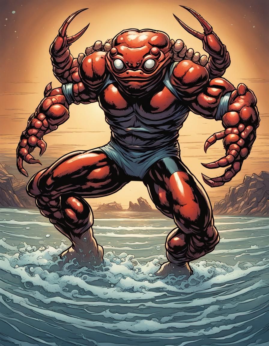 crab humanoid wrestler