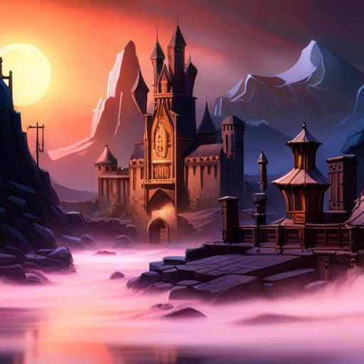 Disney Castlevania: Detailed Matte Painting in Fantasy Conce...
