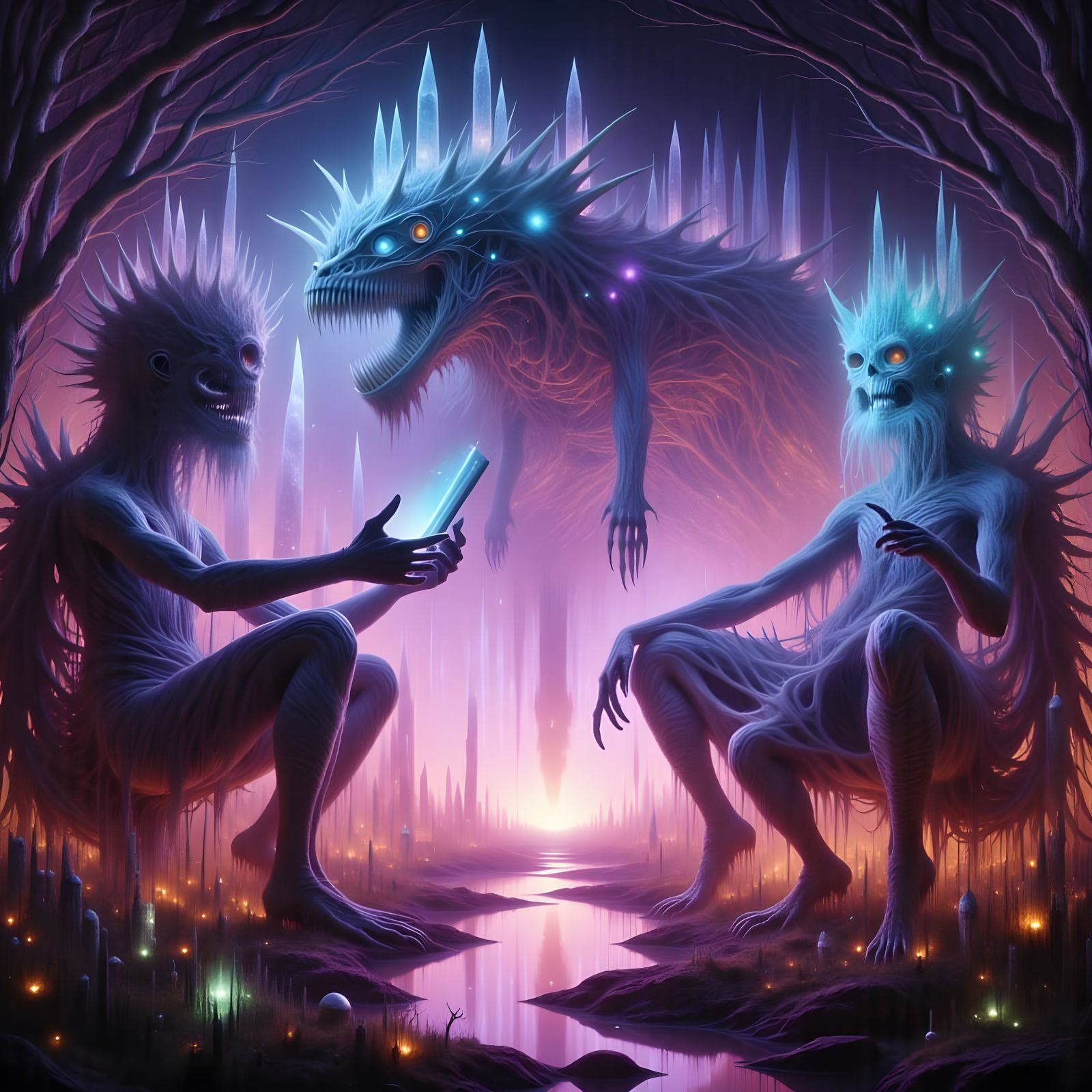 Surreal Encounter in Cosmic Matrix