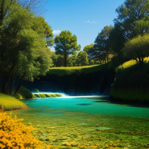 Fauvist Deep Saturation Airbrushed Art