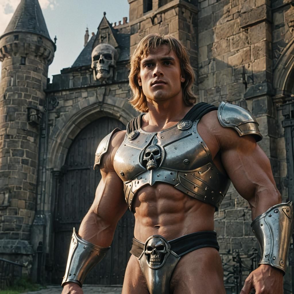 He-Man's Cinematic Transformation at Castle Grey Skull