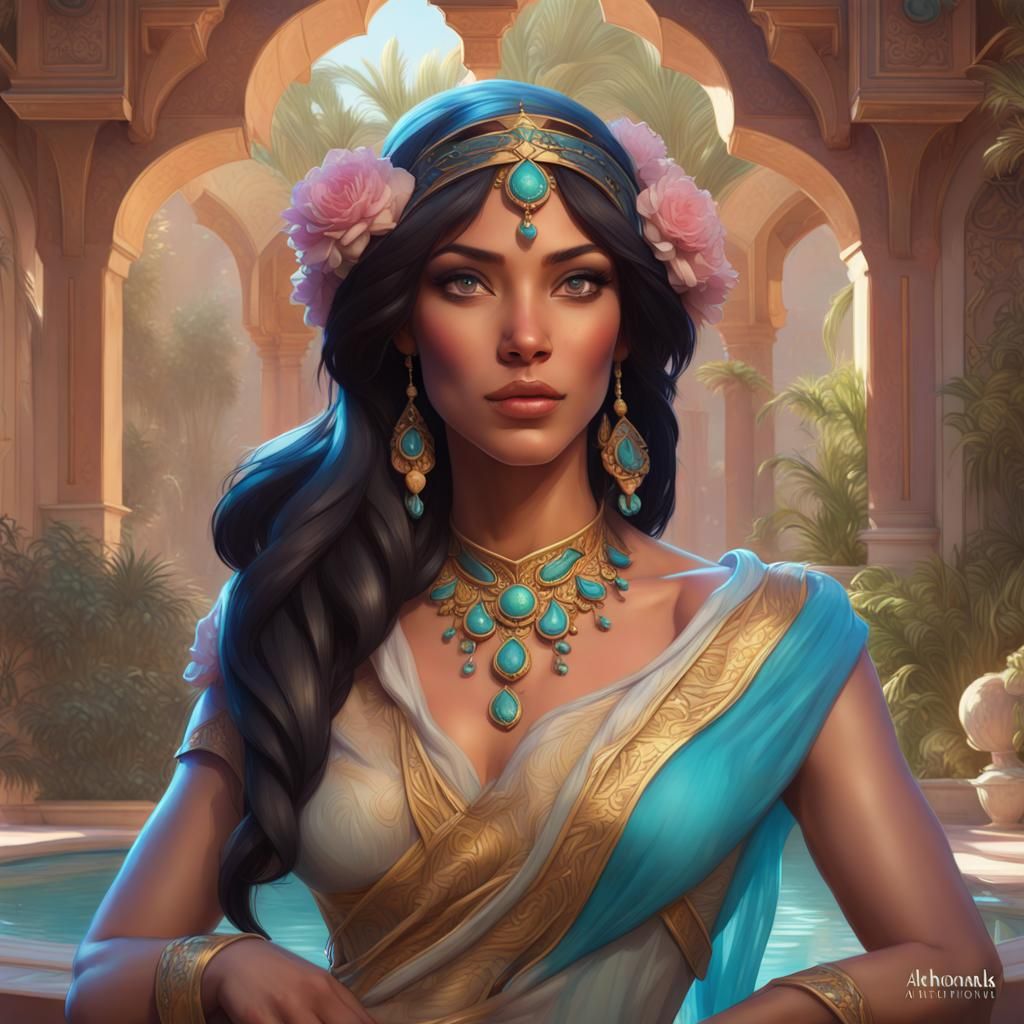 Princess Jasmine In The Palace Garden (from Aladdin)