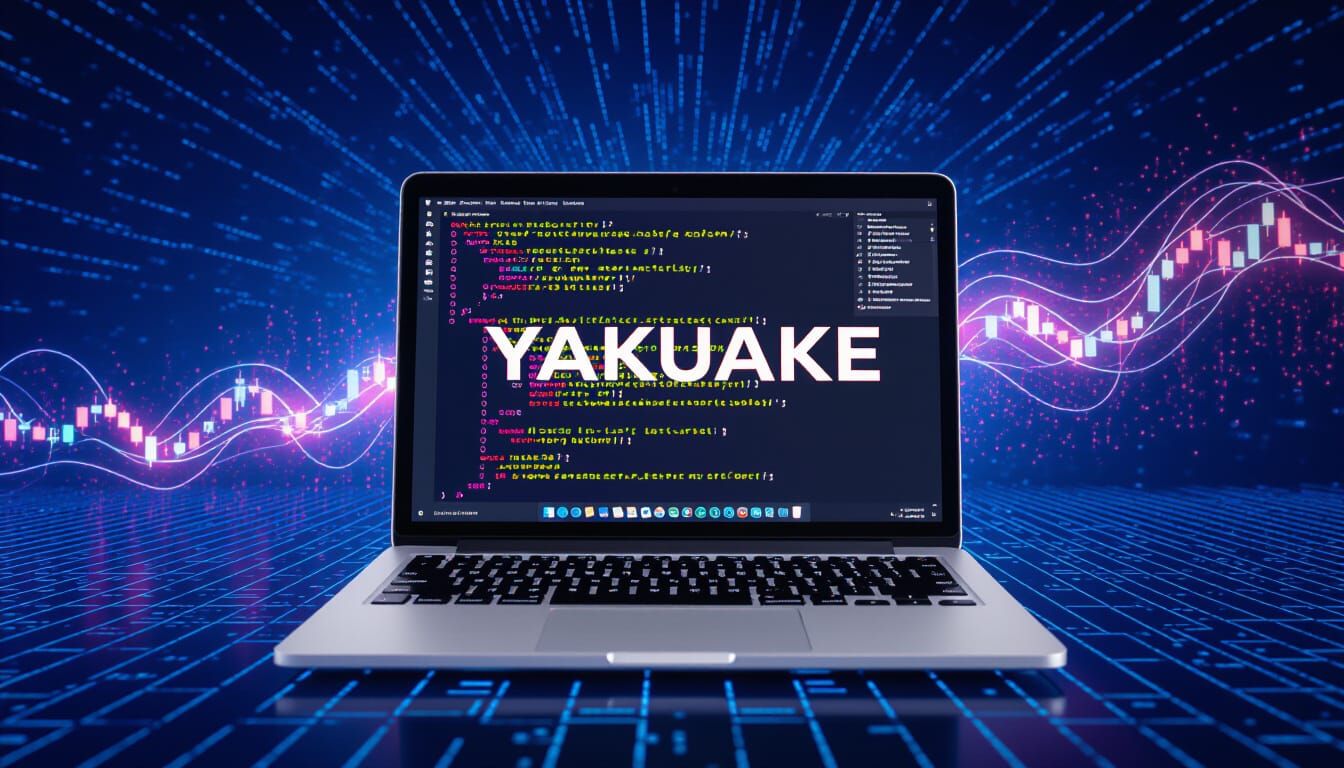 Laptop in Cyberspace with YAKUAKE Terminal