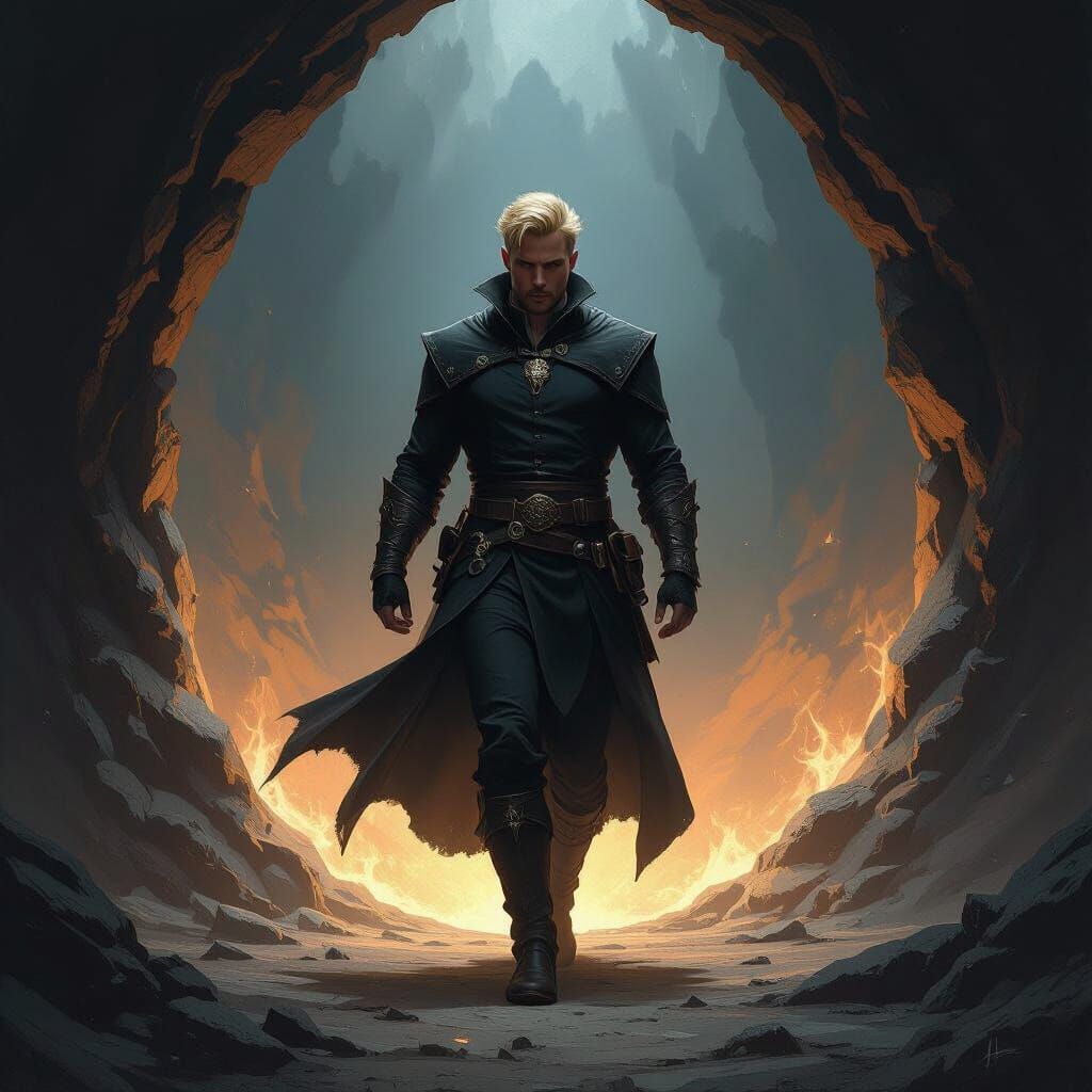 Cleric Steps Into Infinite Void Fantasy Art