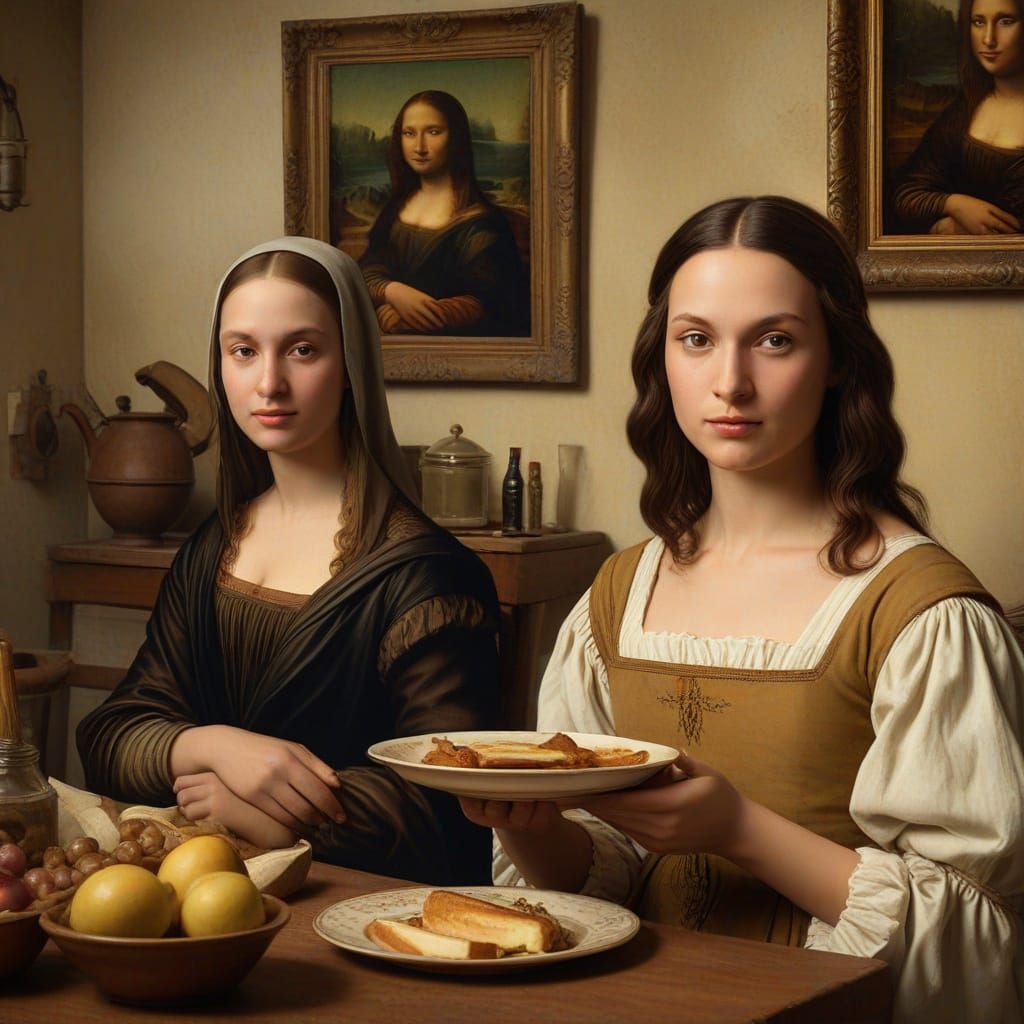 Renaissance Kitchen Scene: The Milkmaid and Mona Lisa Share ...