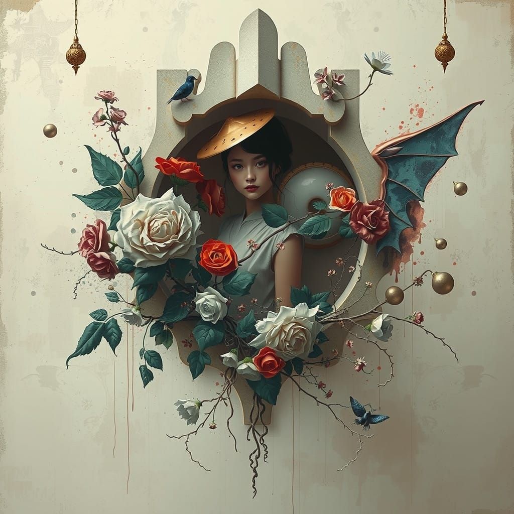 Yin Yang Confrontation in a Desolate Asylum