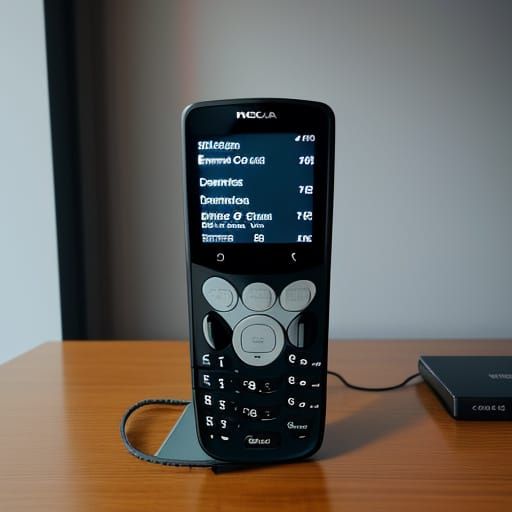 Black Nokia 3330 Still Life in Cinematic Film Style