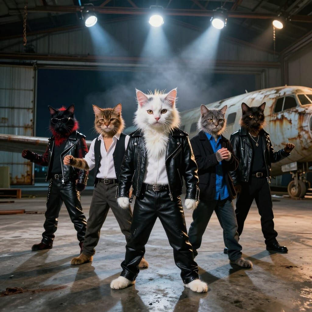 Anthropomorphic Cats Recreate Backstreet Boys Video