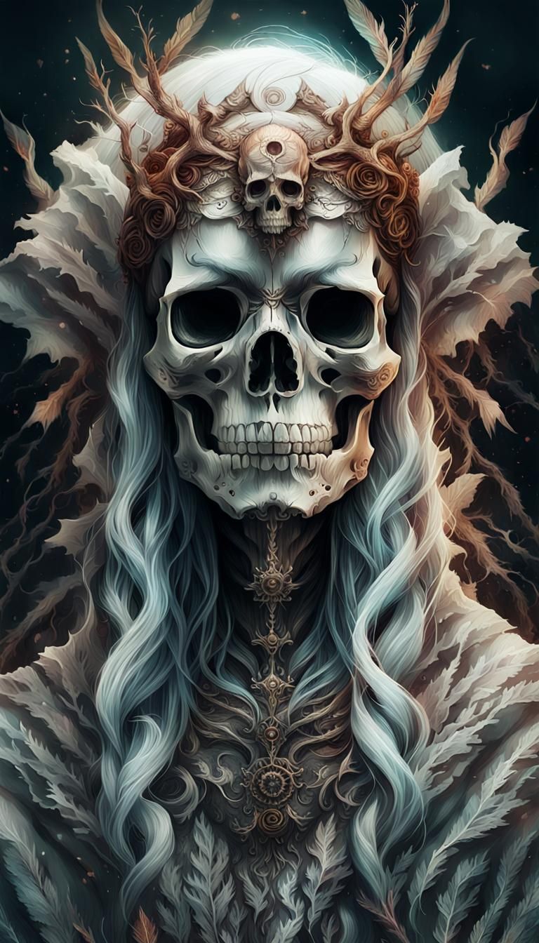 Goddess of Death: Hyperrealistic Professional Photography