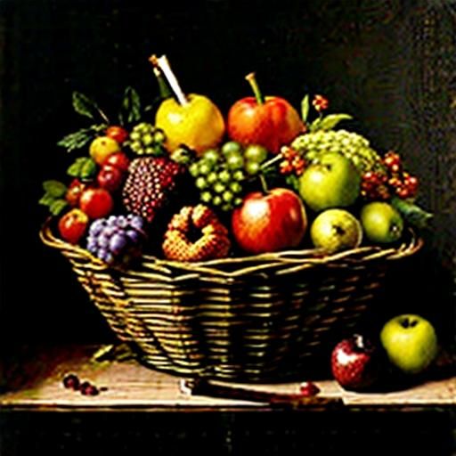 Baroque Cornucopia with Fruit and Jewels