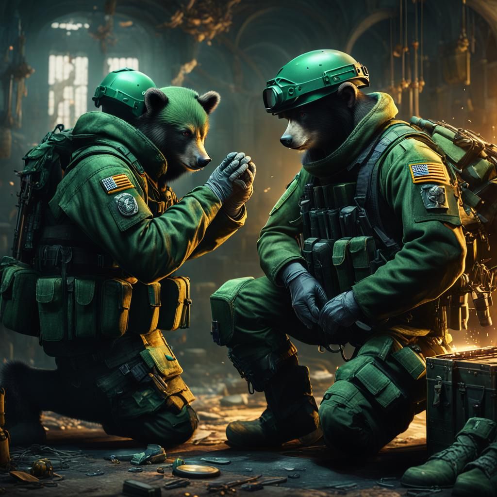 Soldiers Prepare for Battle in Detailed Matte Painting