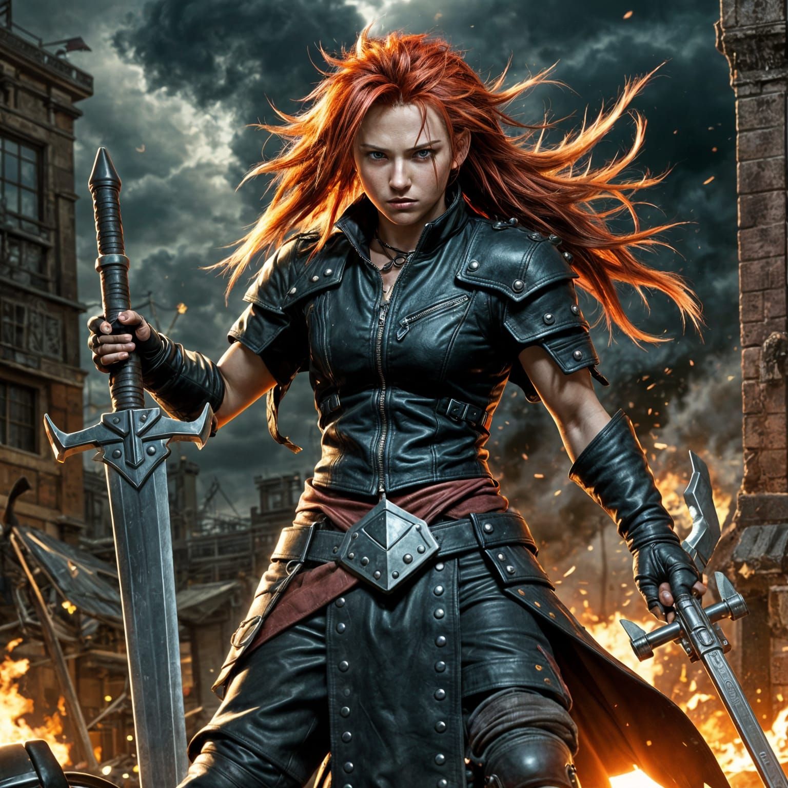 Anne Schadh - Final Fantasy 7 style