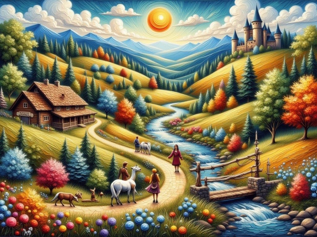 Around the majestic castle